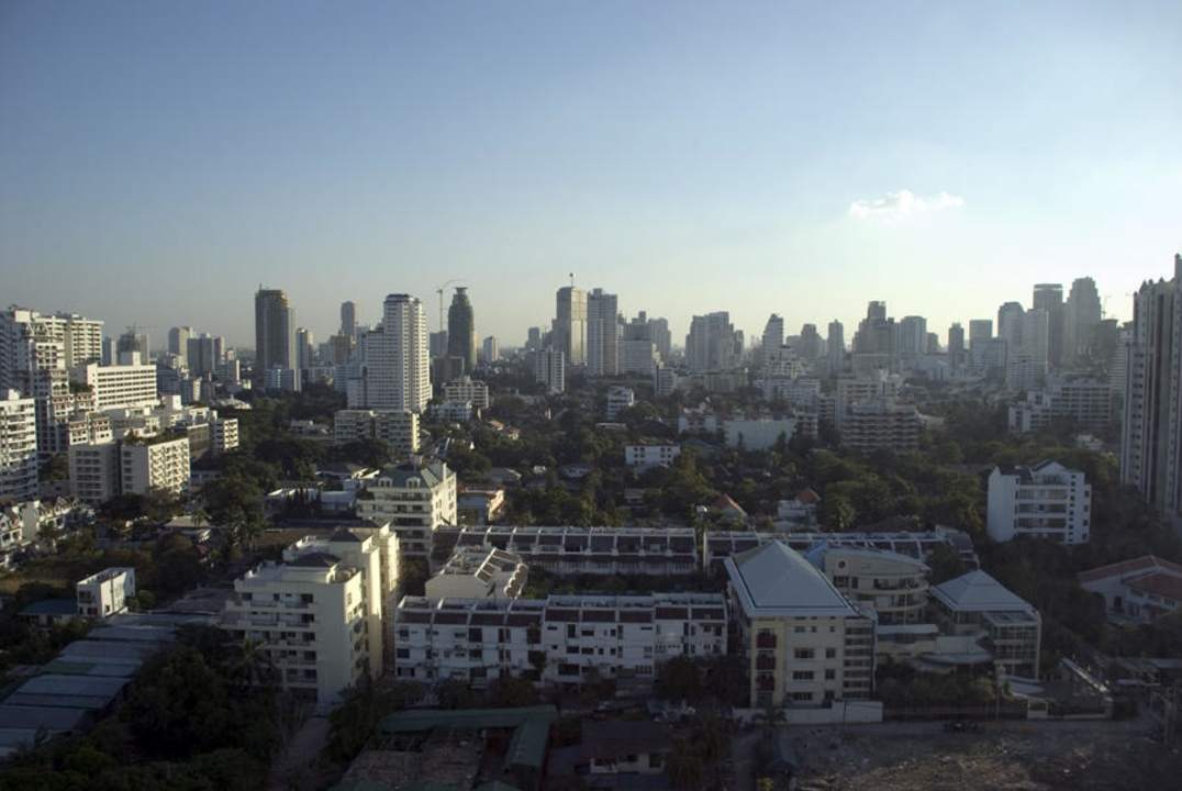 Unser Ausblick Grand Mercure Bangkok Atrium