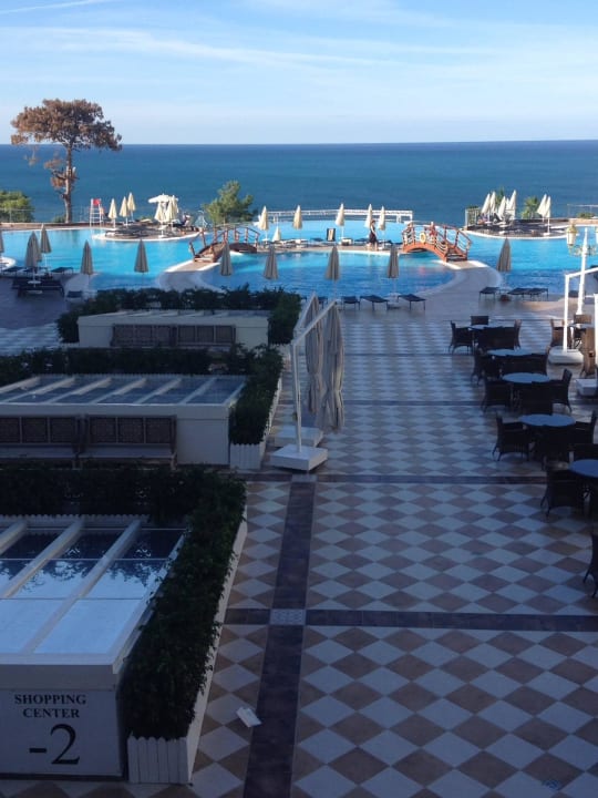 Blick von der Terrasse der Lobby  Litore Resort & Spa