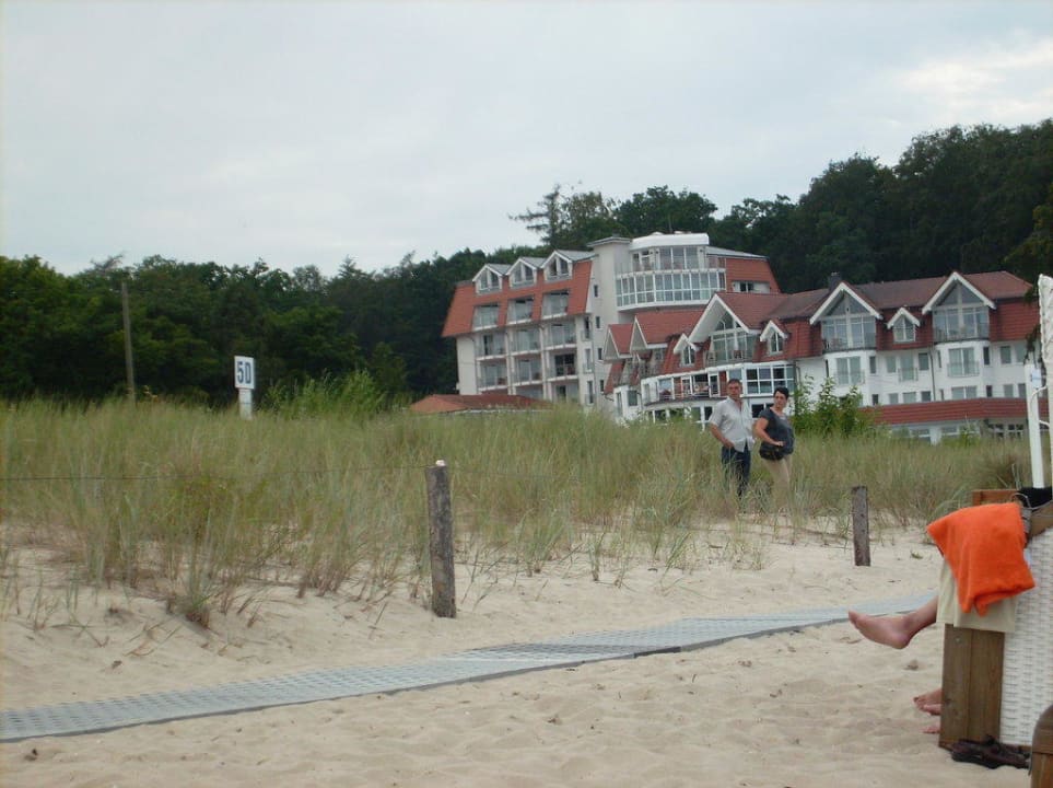 Blick vom Strand Strandhotel Seerose