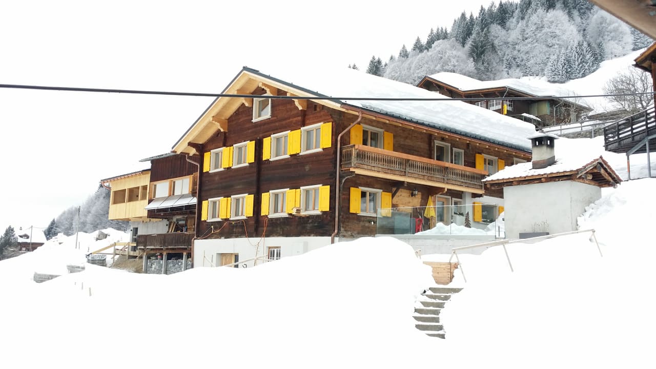 Außenansicht Berggasthaus Post Schuders