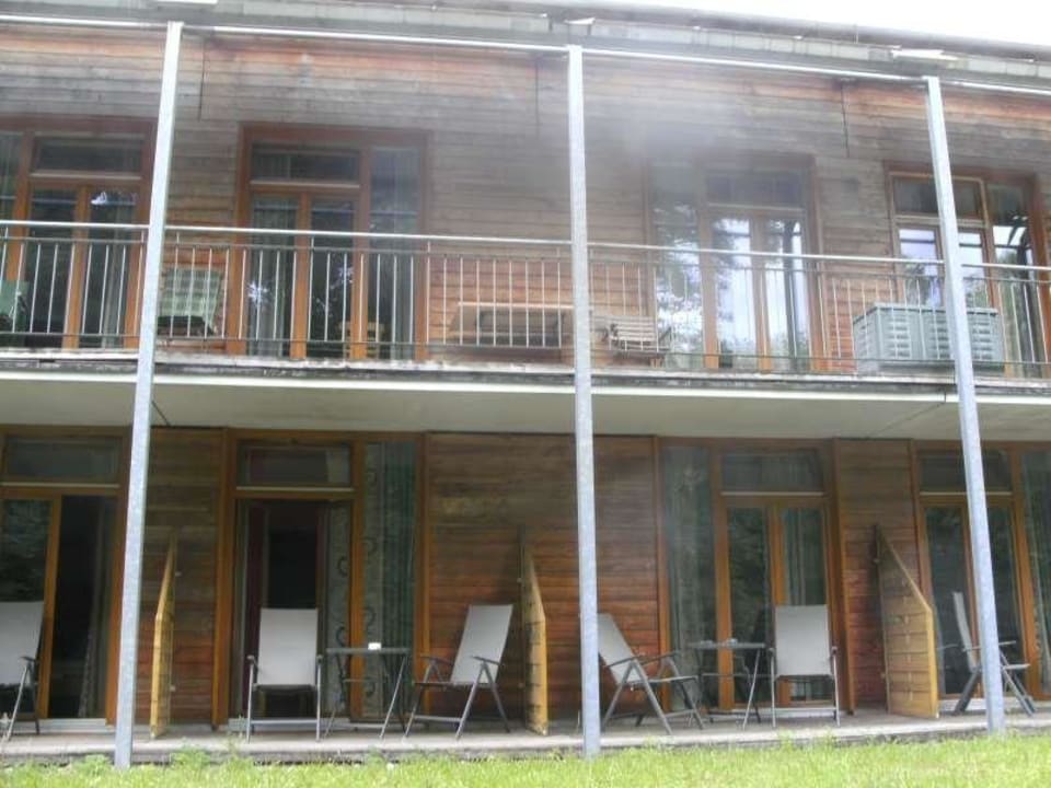 Blick auf Terrasse/Balkon Hotel Hofgut Imsbach