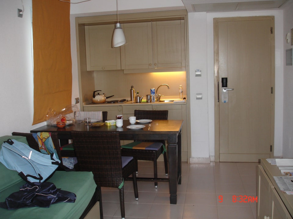 Küche mit Couchbett blau punta reina