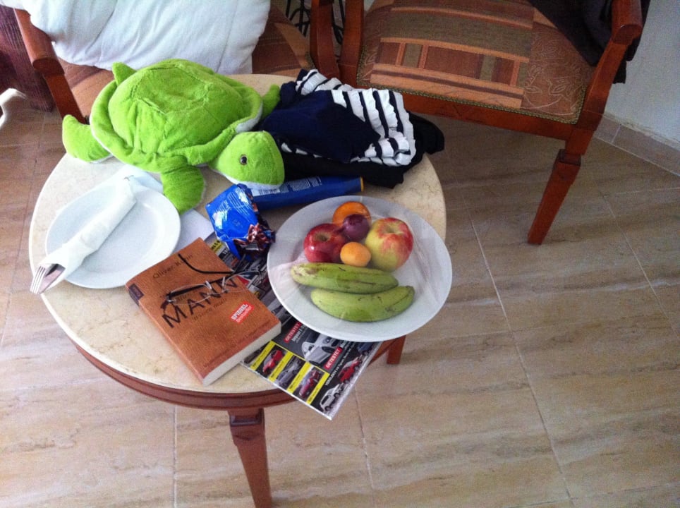 Der Entschuldignugsobstkorb Malikia Resort Abu Dabbab