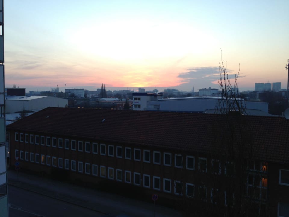 Ausblick aus dem Zimmer auf die Stadt Apartment-Hotel Hamburg Mitte