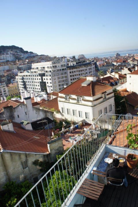 Untere Frühstücksterrasse Lisbon Rooftops Guesthouse