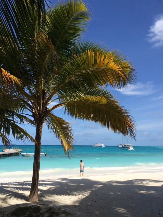 Neben der Anlagestelle nach der Ankunft Meeru Maldives Resort Island