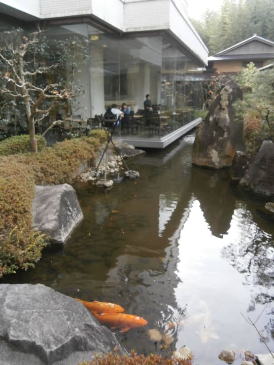 Teich vor dem Restaurant Narita Gateway Hotel