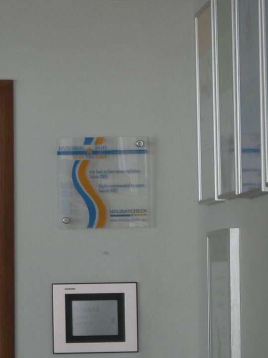 Auszeichnung HolidayCheck  Saison 2005 Rodos Princess Beach Hotel & Spa