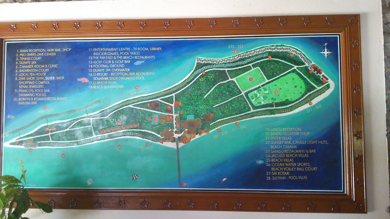 Inselübersicht Kuredu Island Resort & Spa