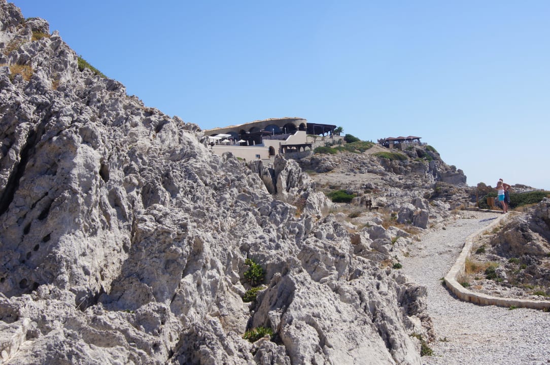 Weg zum Strand Hotel Kalithea Horizon Royal