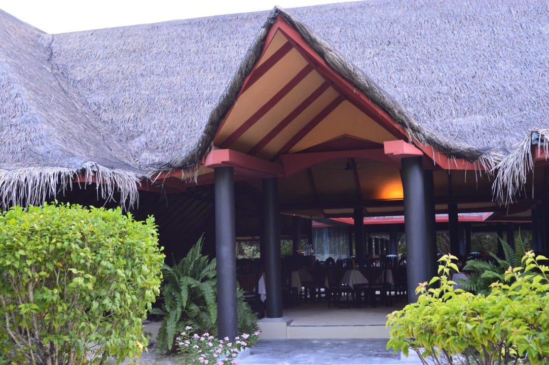 Eingang Restaurant Adaaran Select Hudhuran Fushi - Premium All Inclusive
