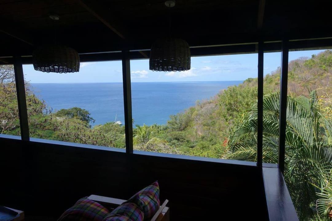 Sicht von der Terrasse (Zimmer 8B) Hotel Anse Chastanet