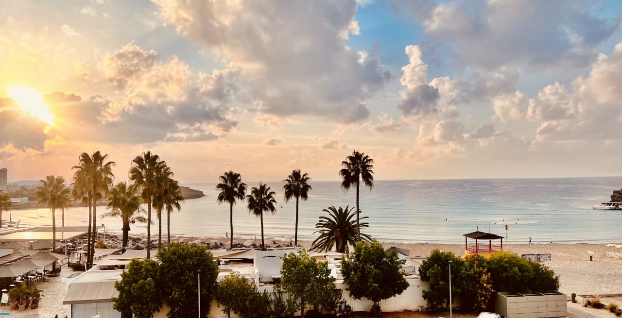 Ausblick Hotel Vassos Nissi Plage