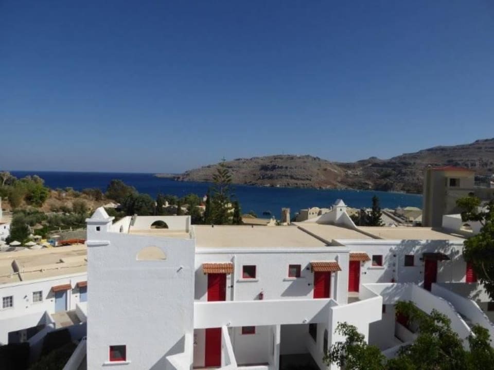 Meerblick vom Balkon Lindos Village Resort & Spa - Adults only