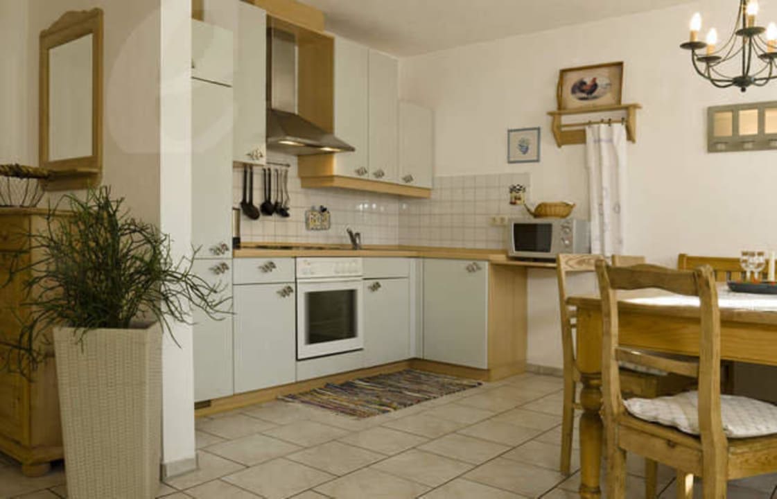 Geräumige Küche in der Ferienwohnung 6a Franzlbauernhof