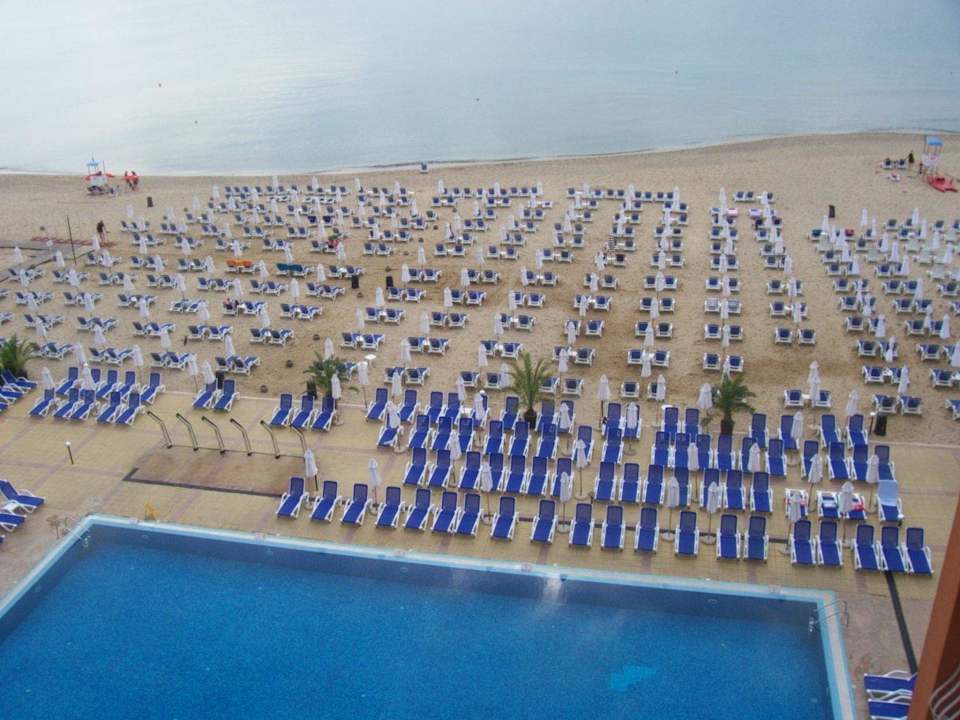 Strandansicht vom Zimmer aus Sol Luna Bay