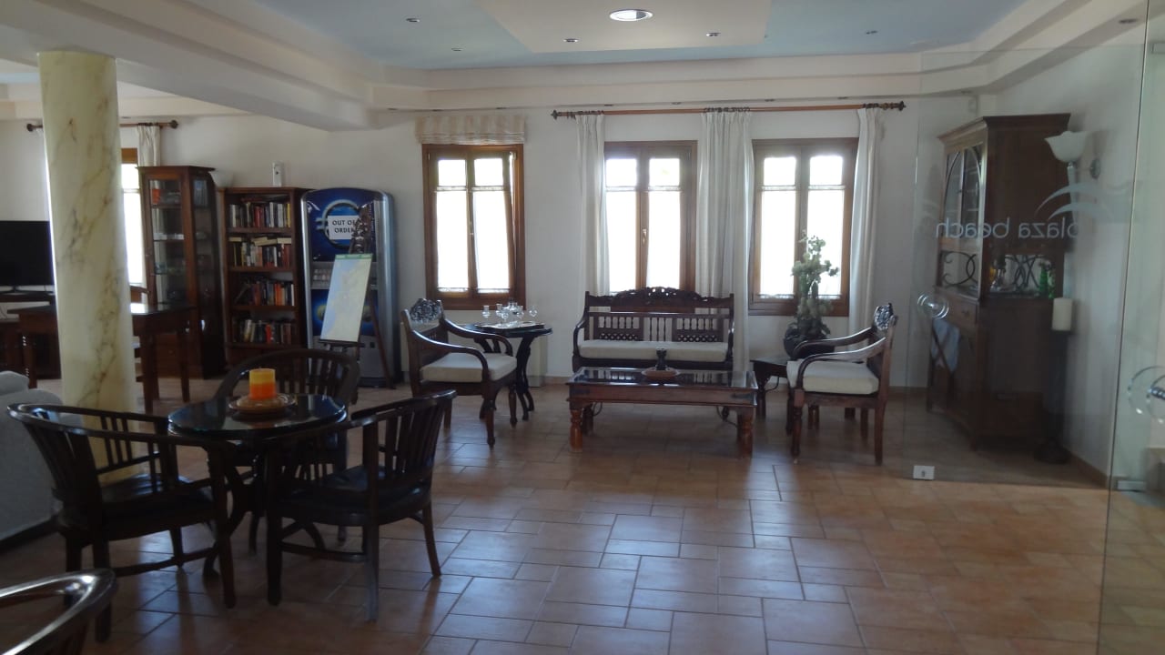 Rezeption Plaza Beach Hotel
