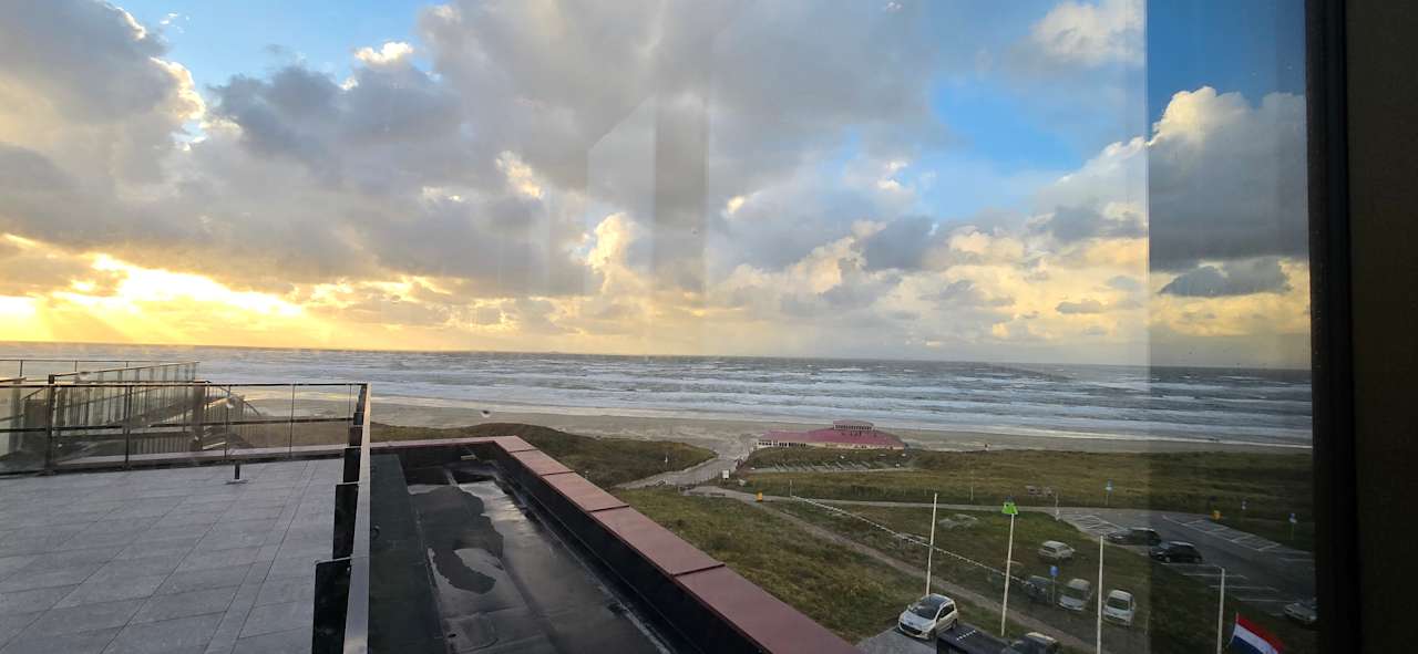 Ausblick Strandhotel Het Hoge Duin