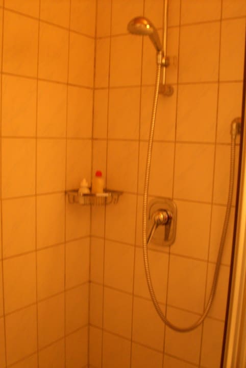 Dusche des Einzelzimmers Gästehaus Eckenfels