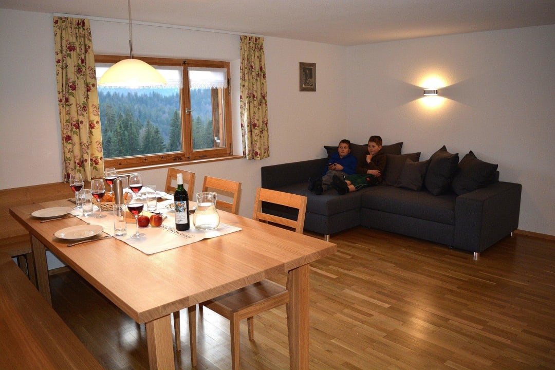 Ausziehbare Couch im Wohnbereich Bergbauernhof Fegg