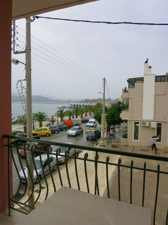 Ausblick auf die Hafenstraße Hotel Tourist