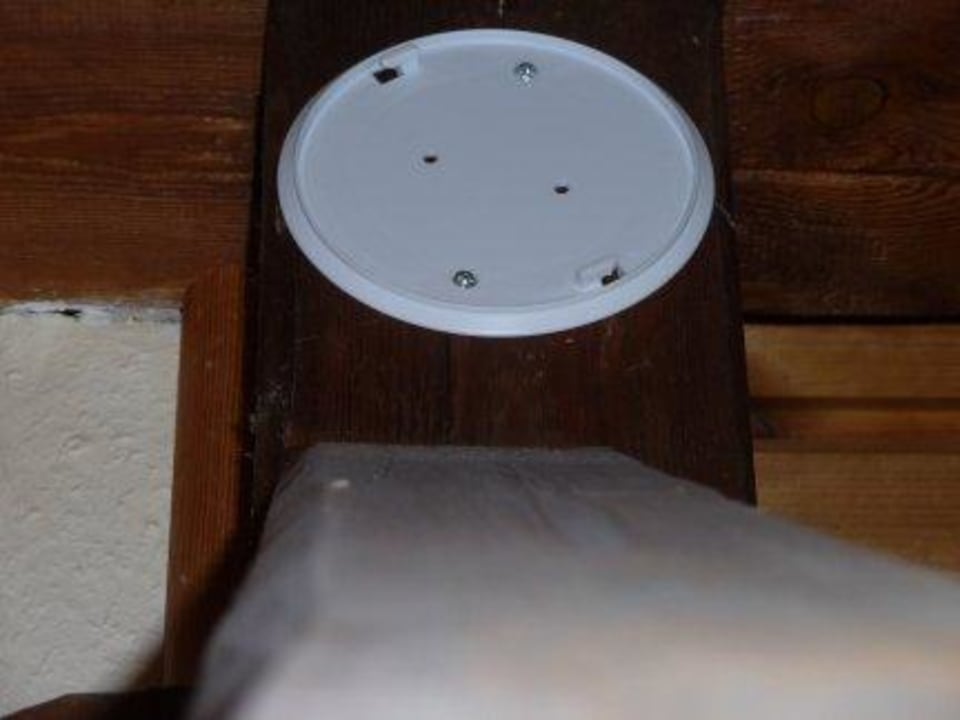 Halterung ohne Rauchmelder Parkhotel Pretzsch