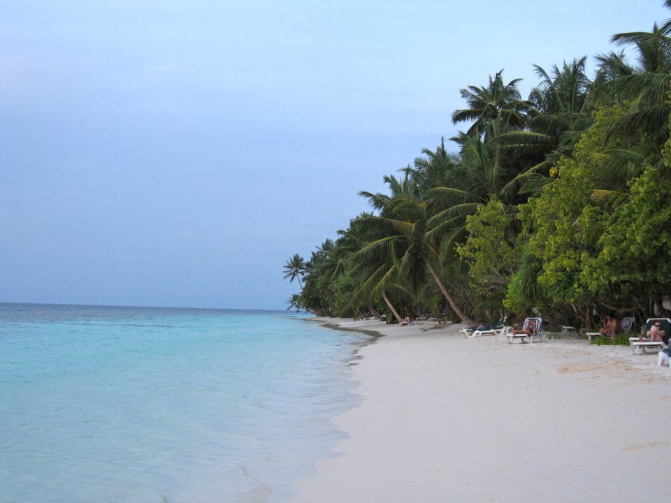 Ein guter Überblick über die Strandsituation Vilamendhoo Island Resort & Spa