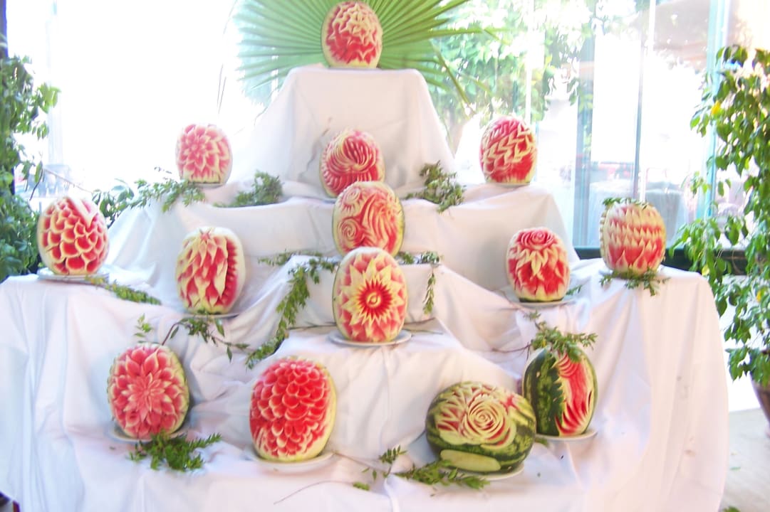 Deko aus Melonen Grand Seker Hotel