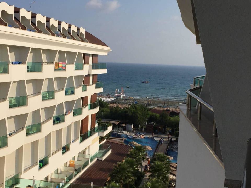 Blick von unserem Balkon Adalya Ocean Deluxe