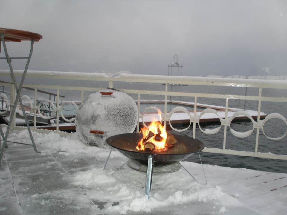 Ein kleines Feuer zum Punsch Romantik Hotel Im Weissen Rössl