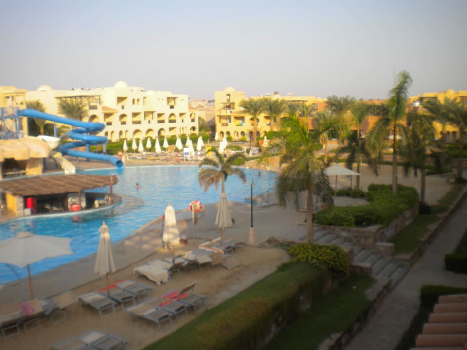 Blick von unserem Balkon ,morgens um 6 Stella Garden Resort & Spa, Makadi Bay