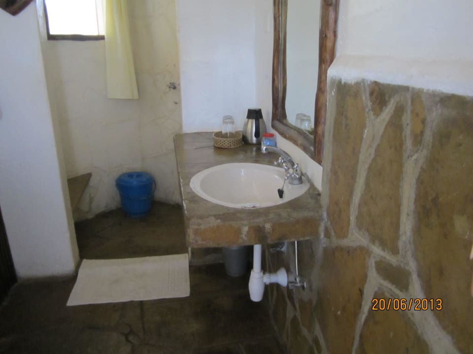 Badezimmer Hotel Lion Rock Safari Camp