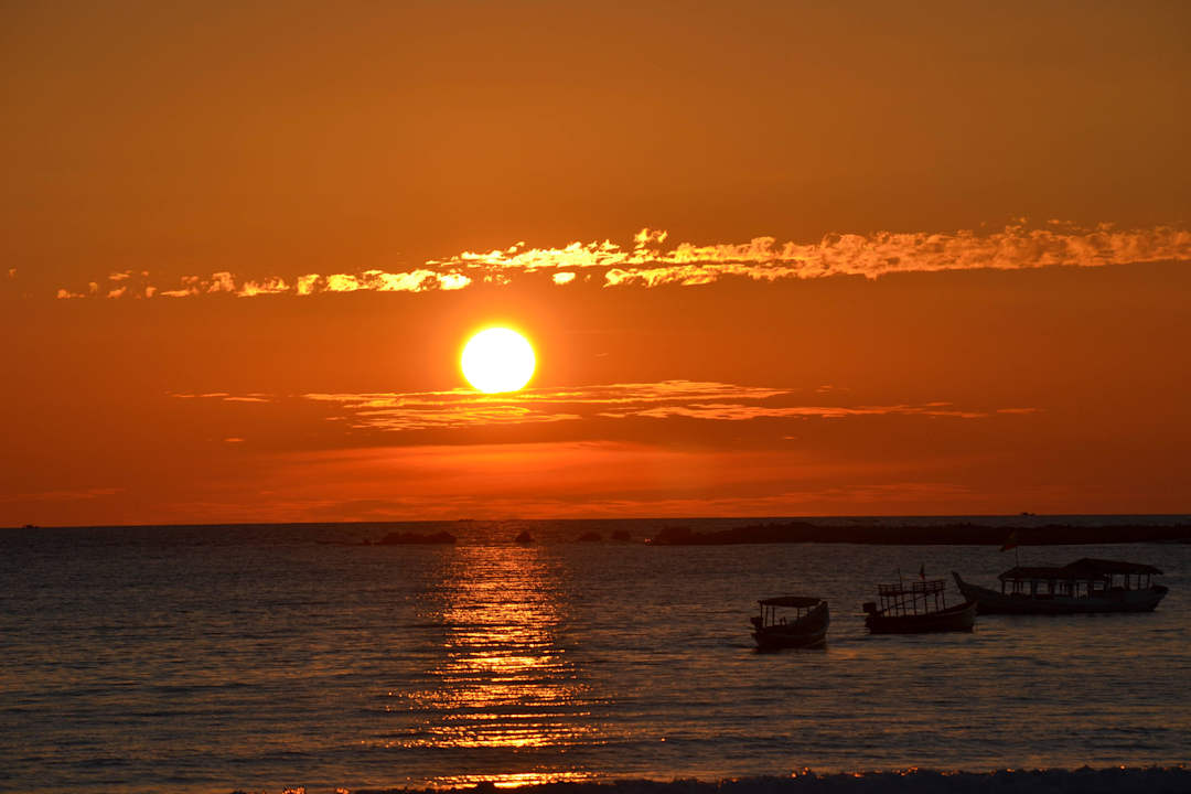 Ja und hier will mal die Sonne untergehen. Bayview - the beach resort