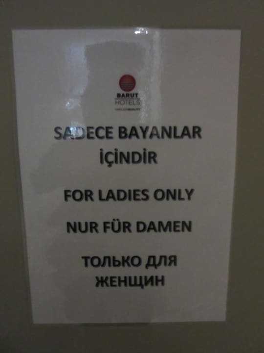 Damensauna, super gut hier, das es so was gibt Lara Barut Collection