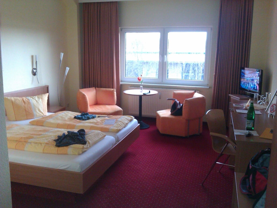 Doppelzimmer vom Eingang aus Hotel Bernsteinsee