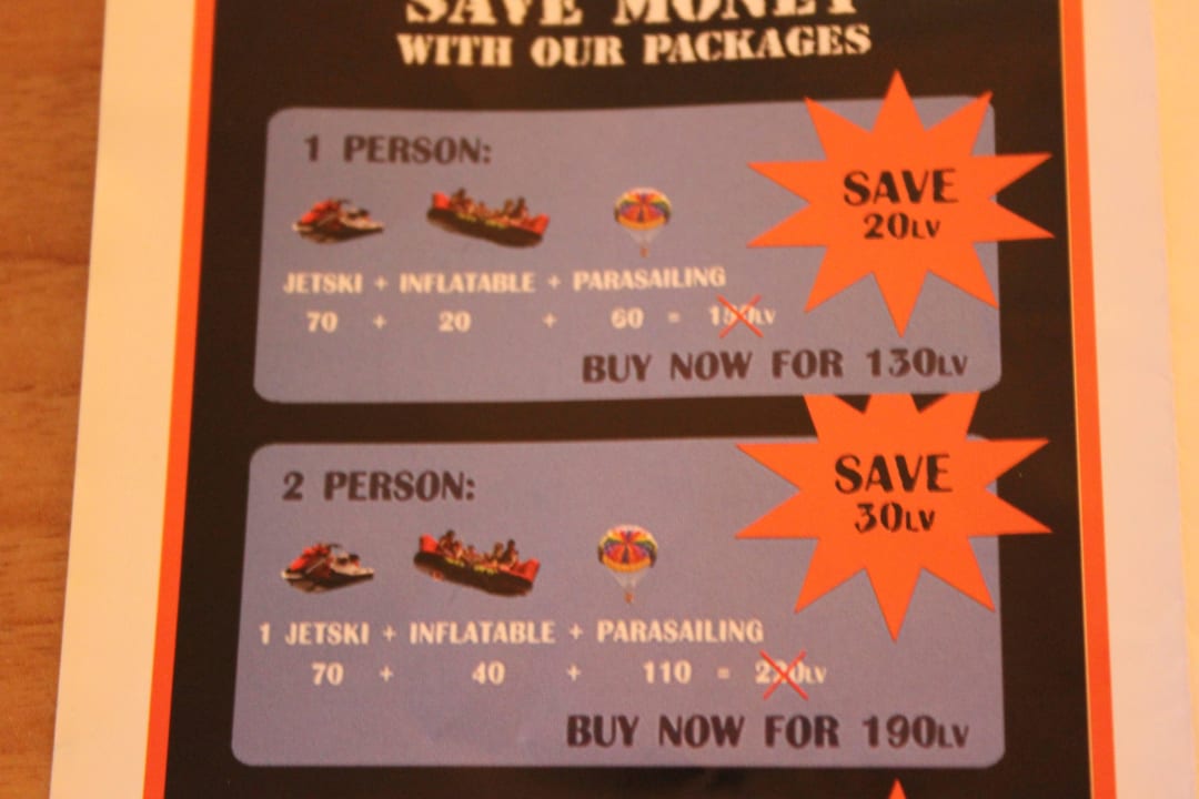 Freizeitaktivitäten am Strand Burgas Beach Hotel