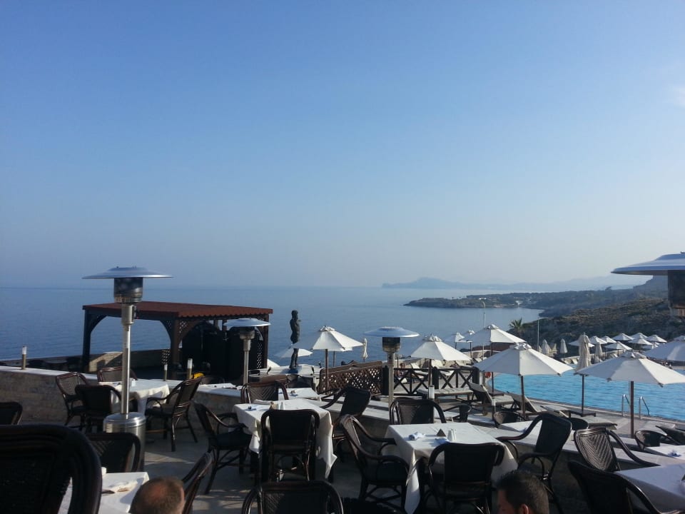 Ausblick von der Taverna Poseidon Hotel Kalithea Horizon Royal