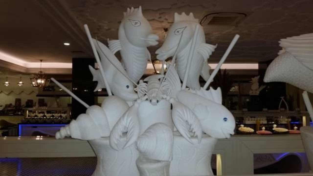 Schöne Deko im Restaurant Mary Hotel Side