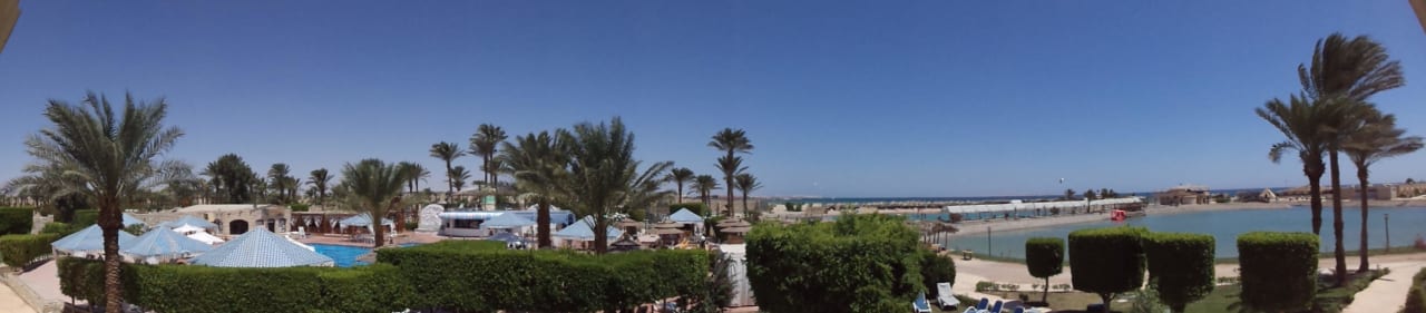 Blick vom Zimmer Aladdin Beach Resort