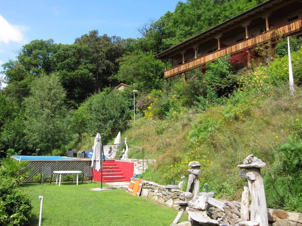 Pool und Balkone der Zimmer Eco Hotel Locanda del Giglio