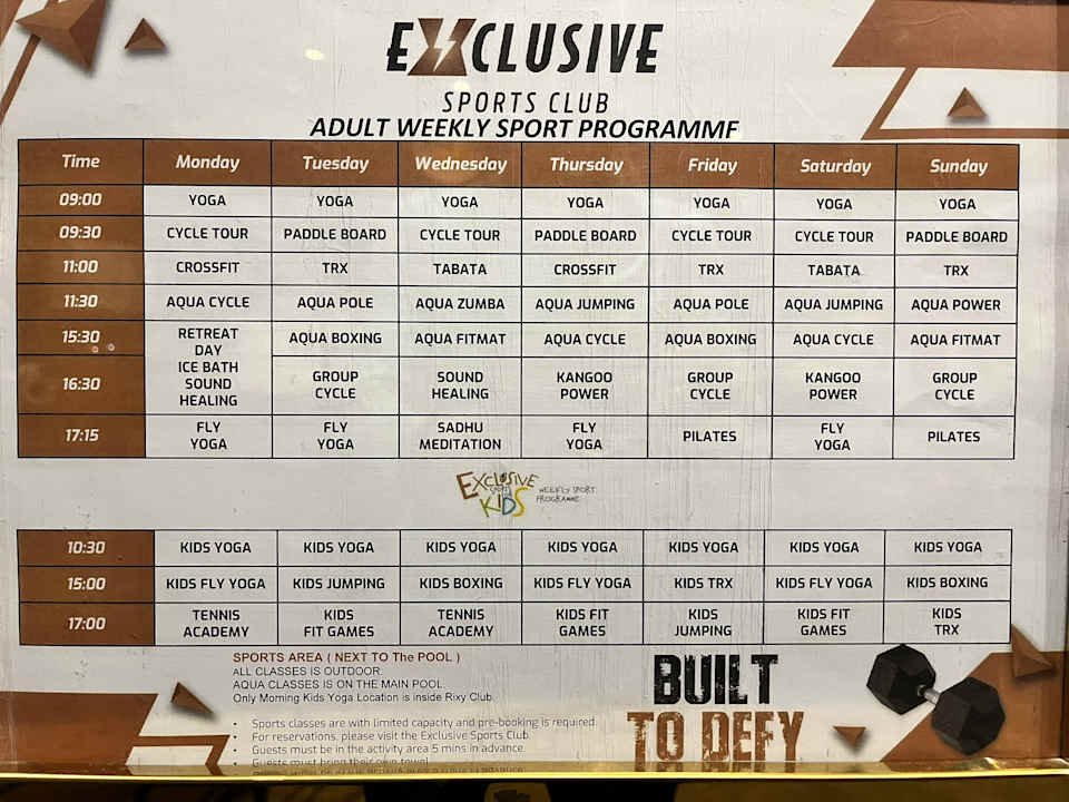 Sport & Freizeit Rixos Premium Saadiyat Island