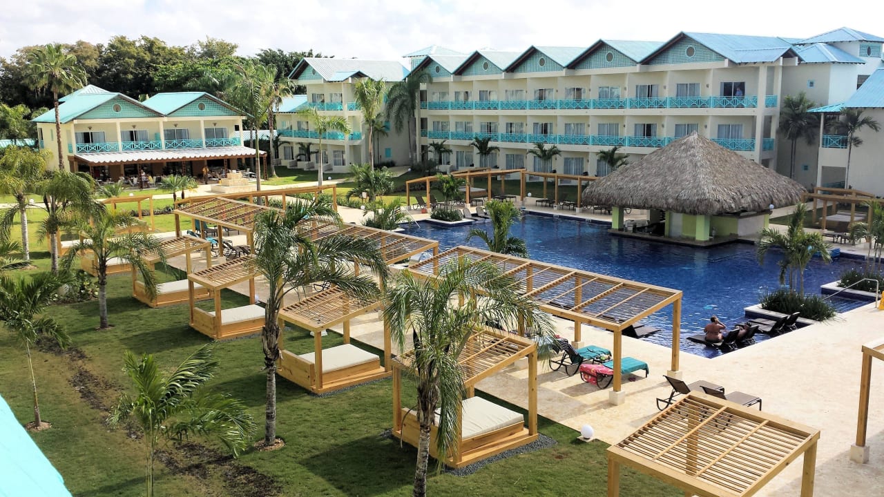 Ausblick von unserem Balkon Dreams La Romana Resort & Spa