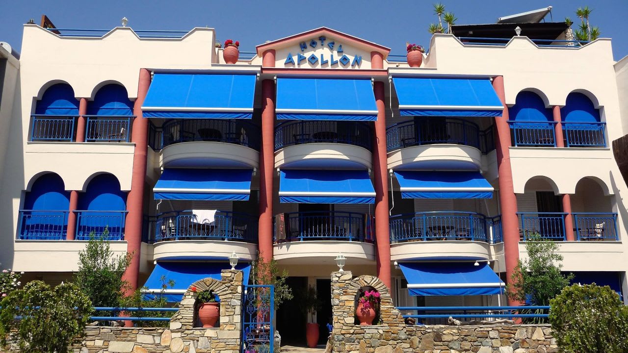 Außenansicht Apollon Xenonas Apparthotel