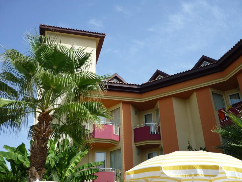 Unser Zimmer von Außen Hotel Orfeus Park