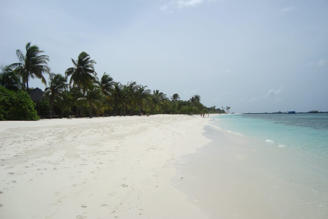 Strand von der langen Sandbank zum Steg Kuredu Island Resort & Spa