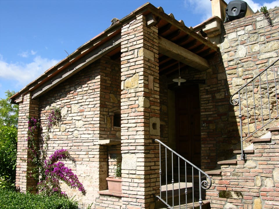 Pizzaofen auf der Terrasse Agriturismo Fattoria Castelli