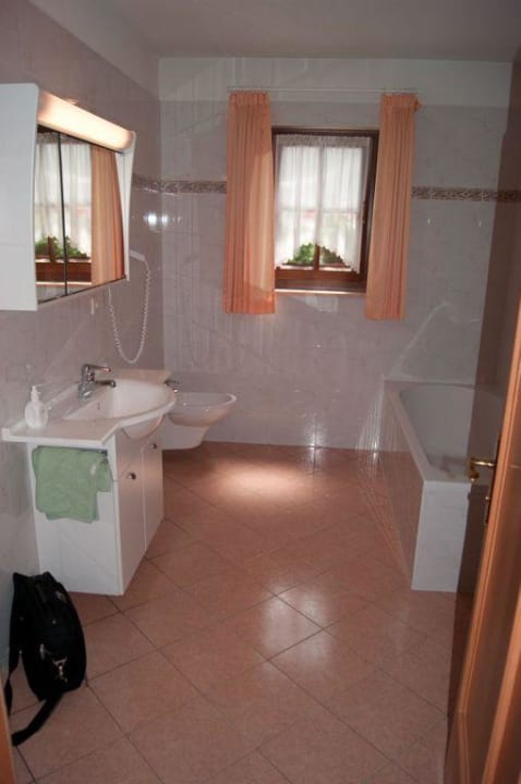 Badezimmer Alpenhof Lodge Passeiertal