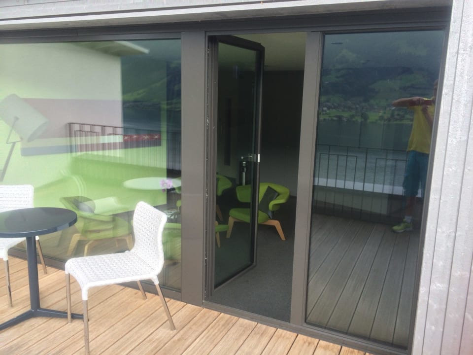 Sitzecke im obersten Stockwerk Seehotel Wilerbad