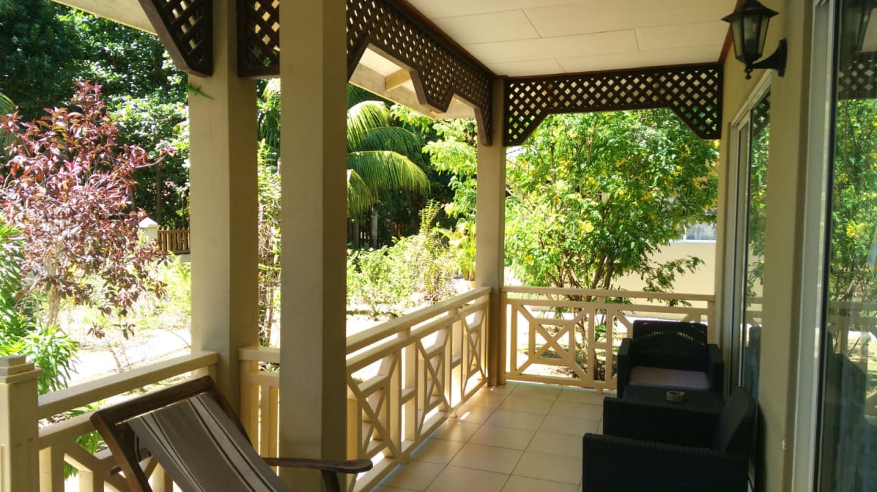 Ausblick Hostel la Digue