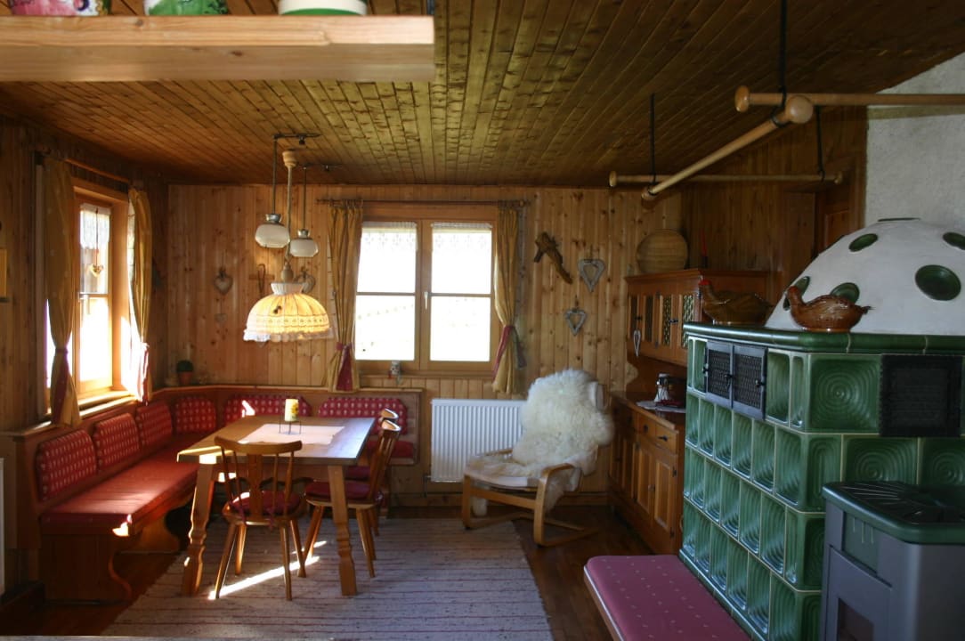 Stube Berghütte Panoramablick